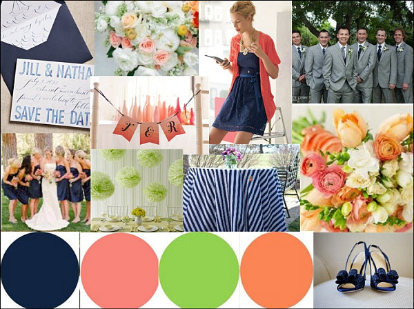Pretty Wedding Colors for Spring or Summer