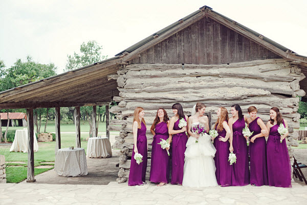 Military Wedding Romance: A Purple Outdoor Wedding