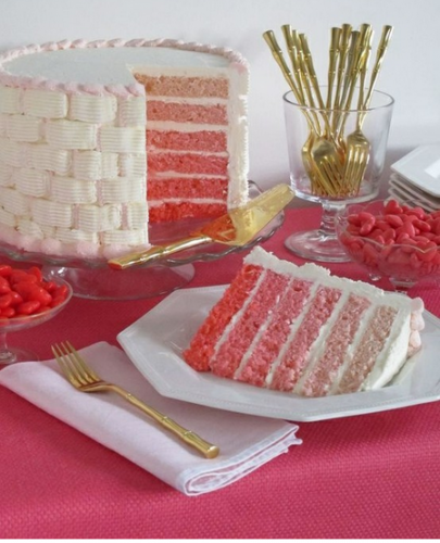 ombre wedding cake 