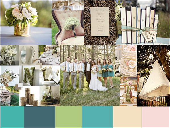 Outdoor Wedding Ideas: A Vintage Wedding Styleboard