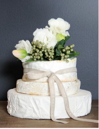 wedding cake idea camembert cheese tower 