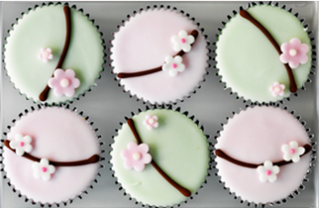 pink and green cupcakes 