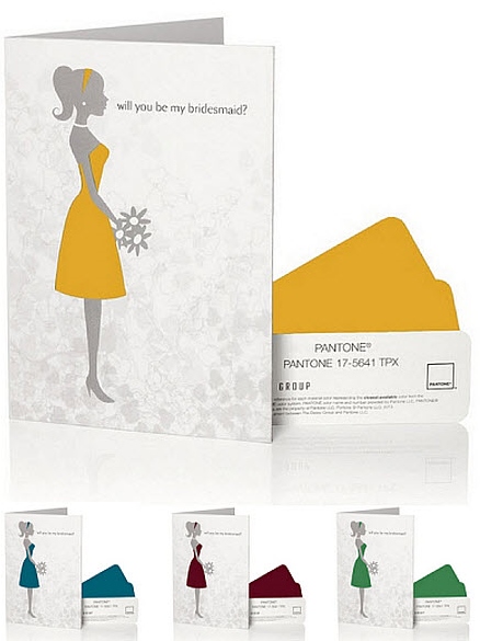 The PANTONE WEDDING™ Will You Be My Bridesmaid Card