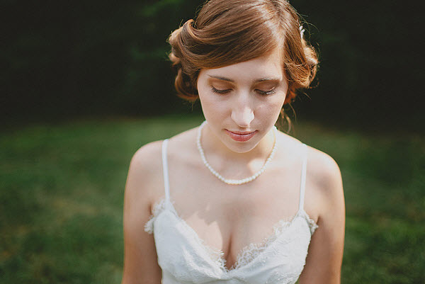 rustic wedding bride