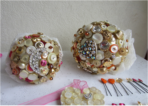 button bouquets