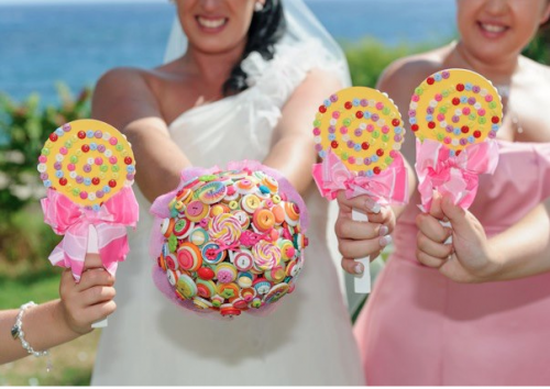 button bouquets