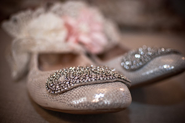 sparkling bridal shoes