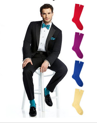 Men's Wedding Socks In PANTONE Colors