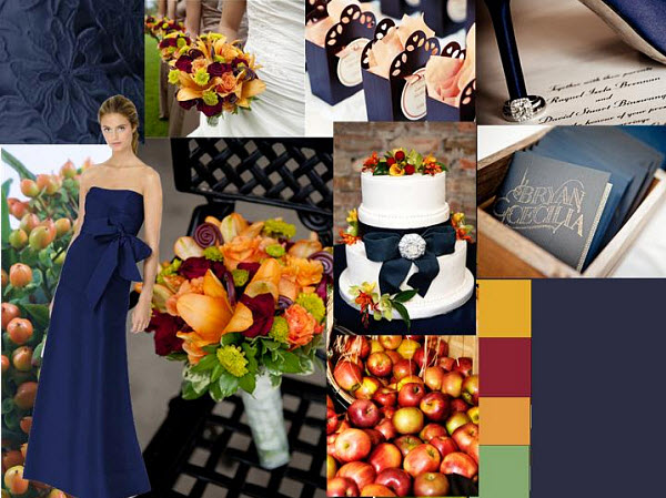 Wedding Inspiration: Navy Blue Wedding Styleboard