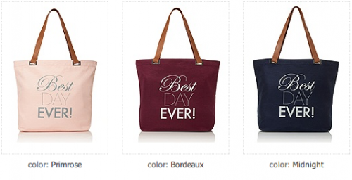 coloured tote bags