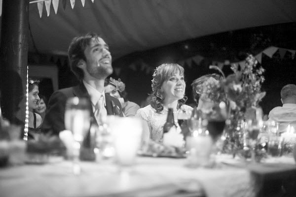 bride and groom wedding reception
