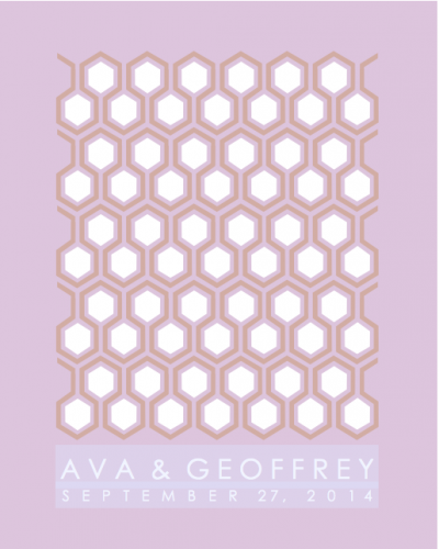 diy wedding guestbook poster