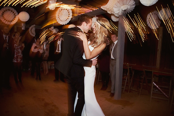 bride and groom dancing at wedding