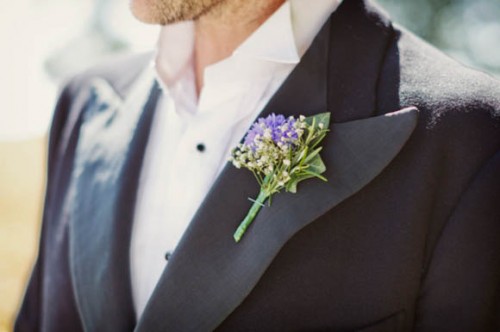 bridegroom at rustic wedding 