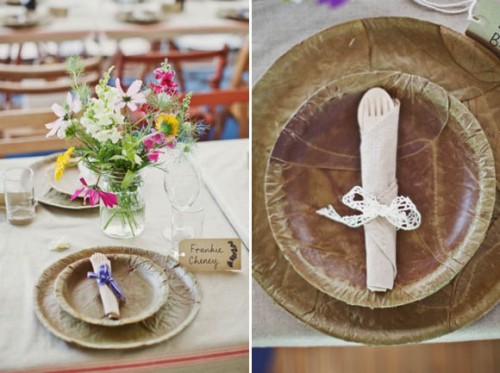 rustic wedding place setting