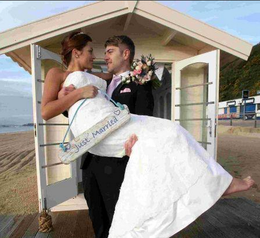 Bournemouth beach wedding 