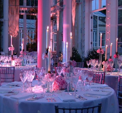 Conservatory wedding reception 