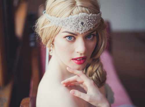 Gatsby style wedding hair accessory 