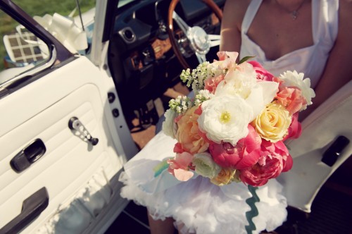1950's style wedding bouquet