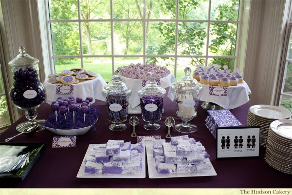 bridal shower dessert buffet - The Hudson Cakery