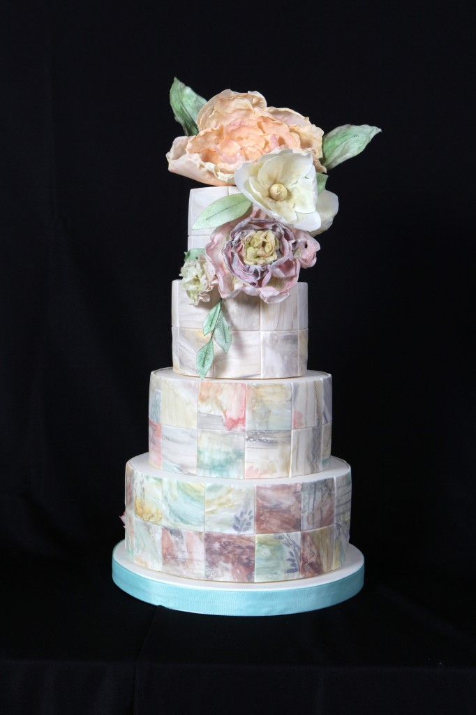 floral tiered wedding cakes