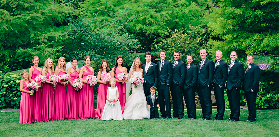Real Dessy Wedding: Bridesmaid Twist Dress in Tutti Frutti