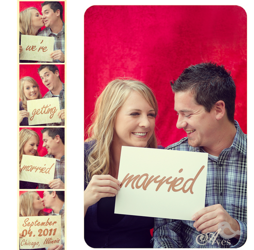 photobooth save the date cards