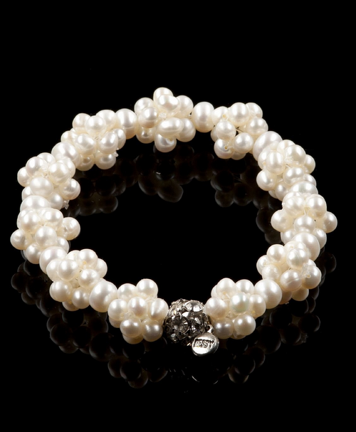 pearl cluster bracelet