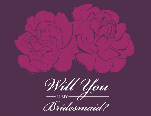 Will you be my bridesmaid card by Dessy