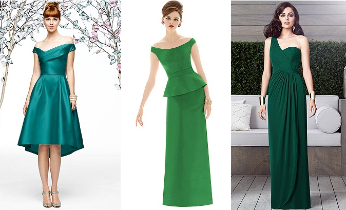Dessy Group - Emerald Bridesmaid