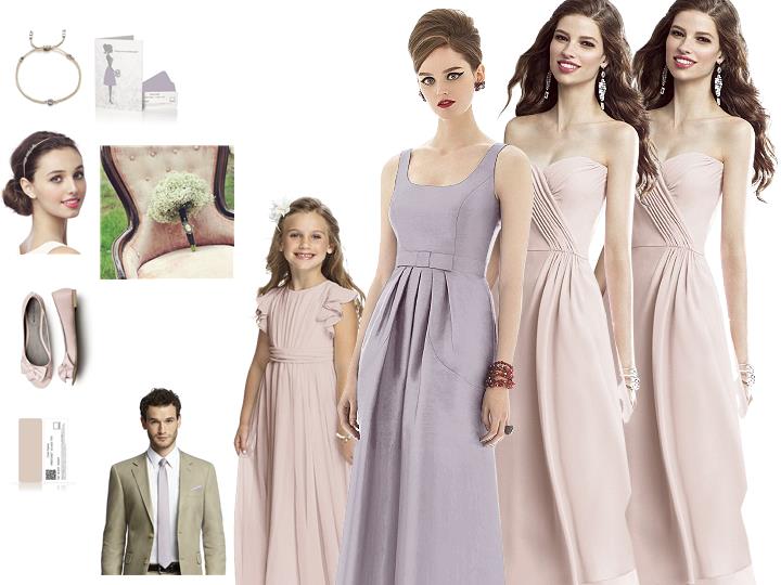 Bridesmaid Guide - Pantone Jubilee and Cameo for Spring