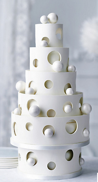 bauble chocolate wedding cake