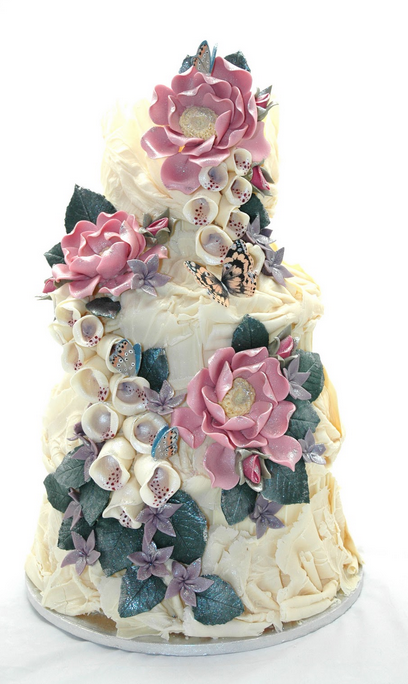 vintage style wedding cake