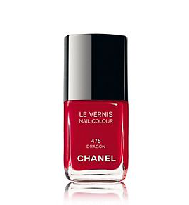 red Chanel nail varnish
