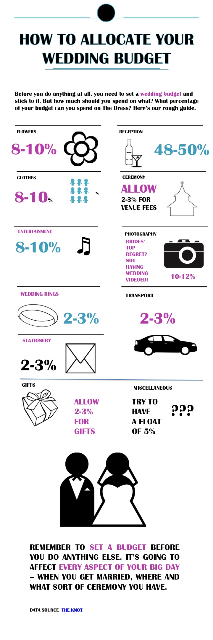 wedding budget infographic