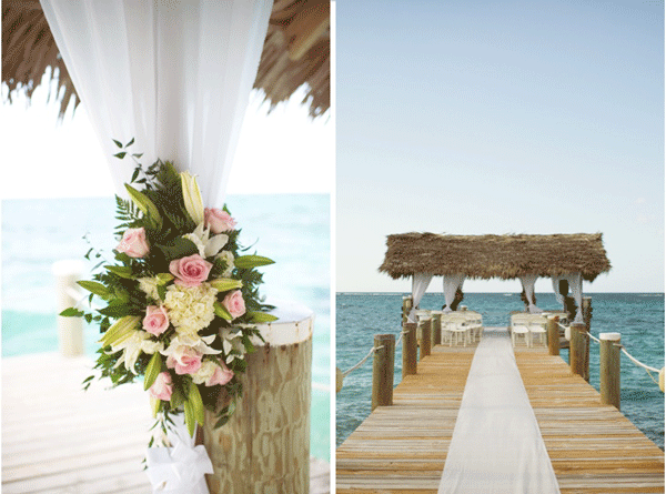 outdoor wedding overlooking ocean