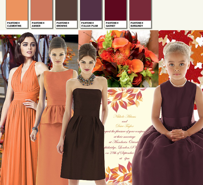 Colours For An Autumn Bride