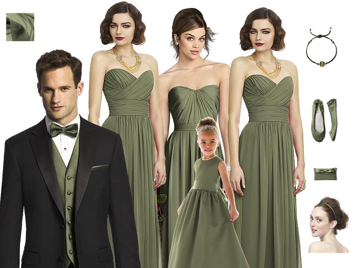 Sweet Pantone Moss for Your Summer or Fall Wedding!
