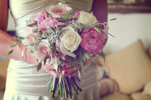 Lena's beautiful bouquet Destination Wedding Ireland
