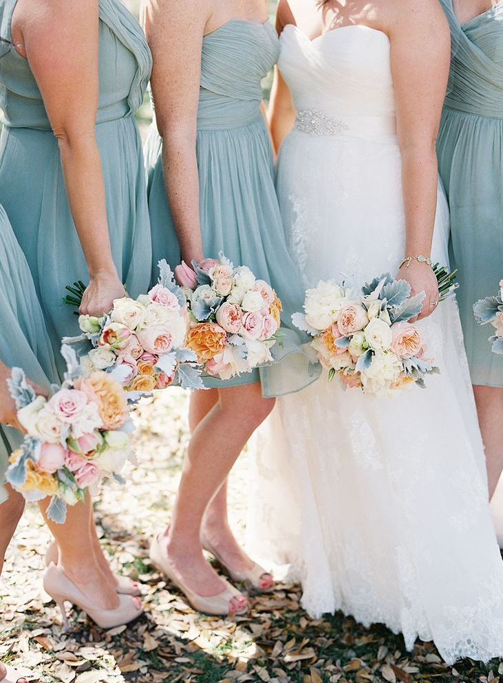 Duck egg blue bridesmaid sale