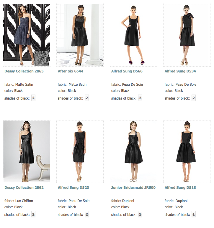 Little black bridesmaid dress