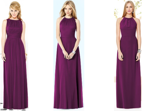 Berry Coloured Bridesmaid Dresses