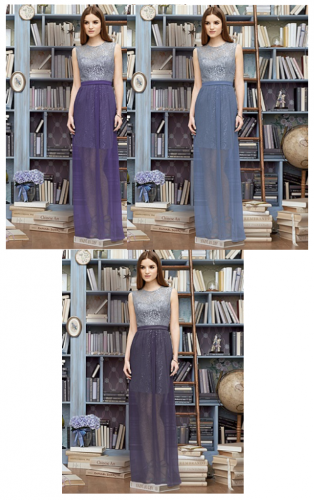 subtle two toned bridesmaid dresses