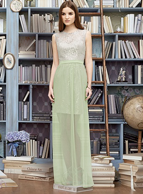 Mint and silver bridesmaid dresses