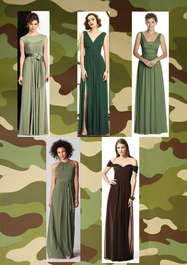 army green bridesmaid dresses from Dessy
