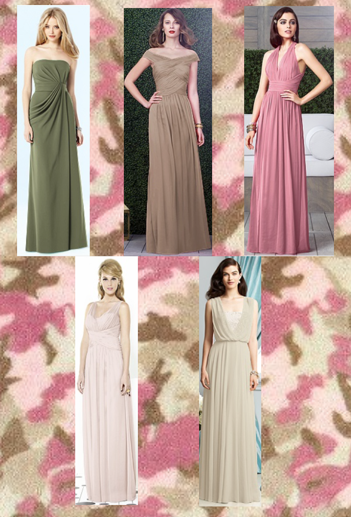 army green bridesmaid dresses