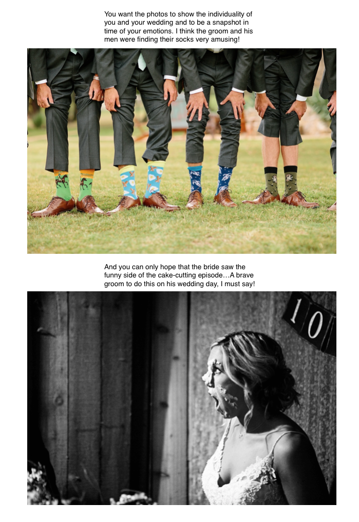 creative wedding photos