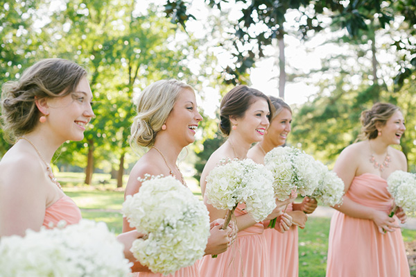 coral bridesmaid dresses - Brandy Angel Photography