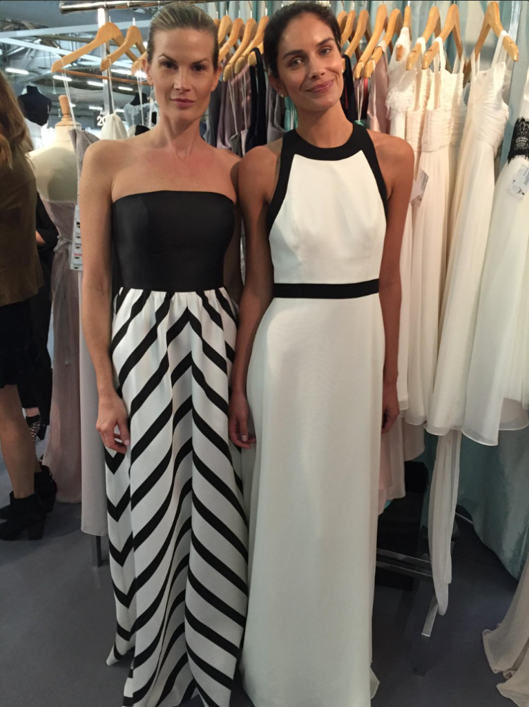 Two Tone bridesmaid dresses