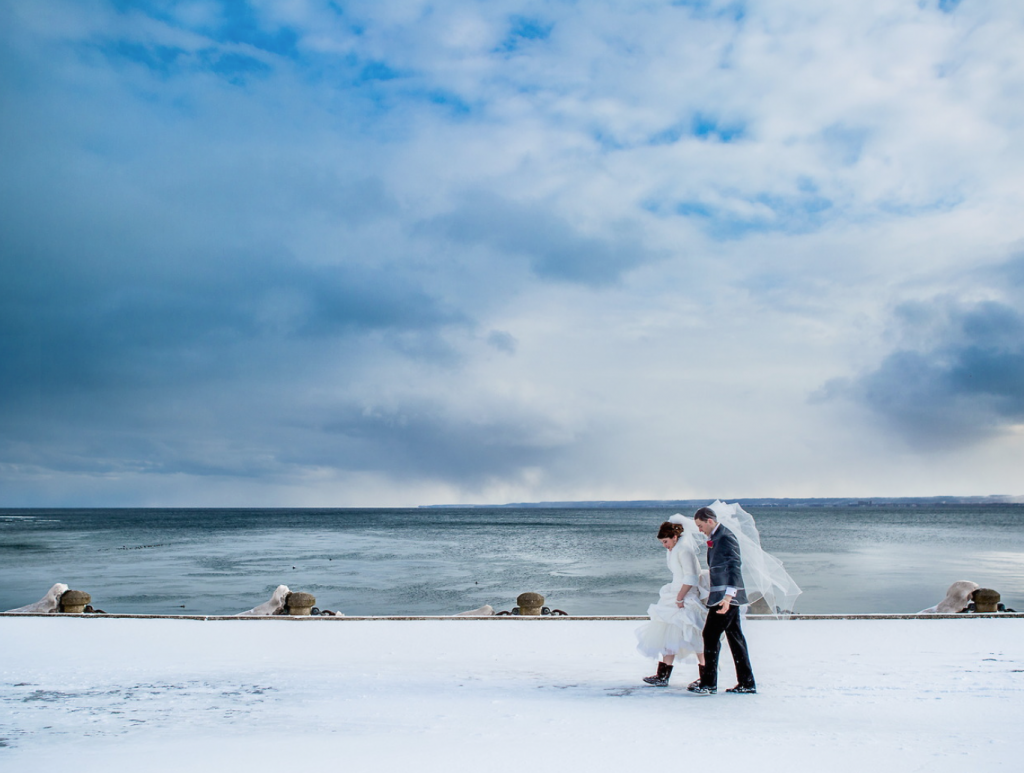 Winter wedding photographs